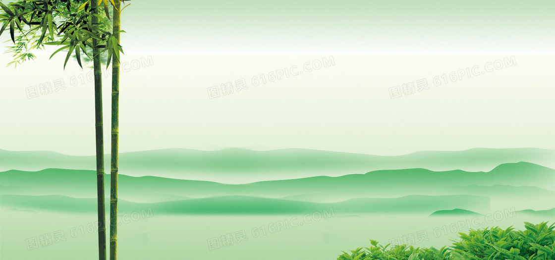 清新竹炭油漆背景banner