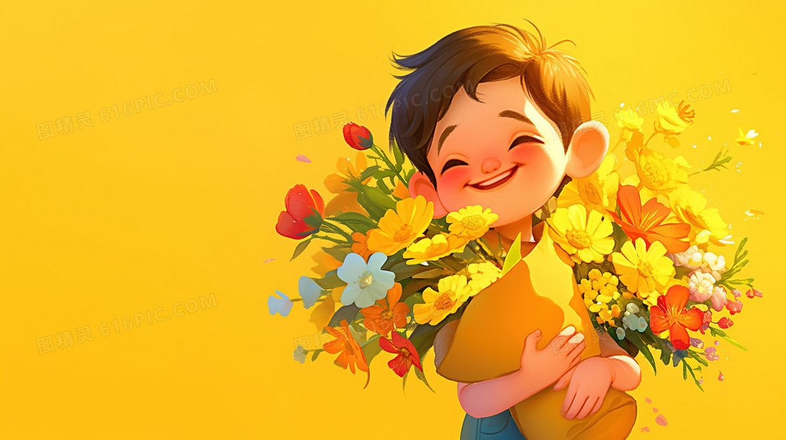 卡通手绘可爱小孩子背景