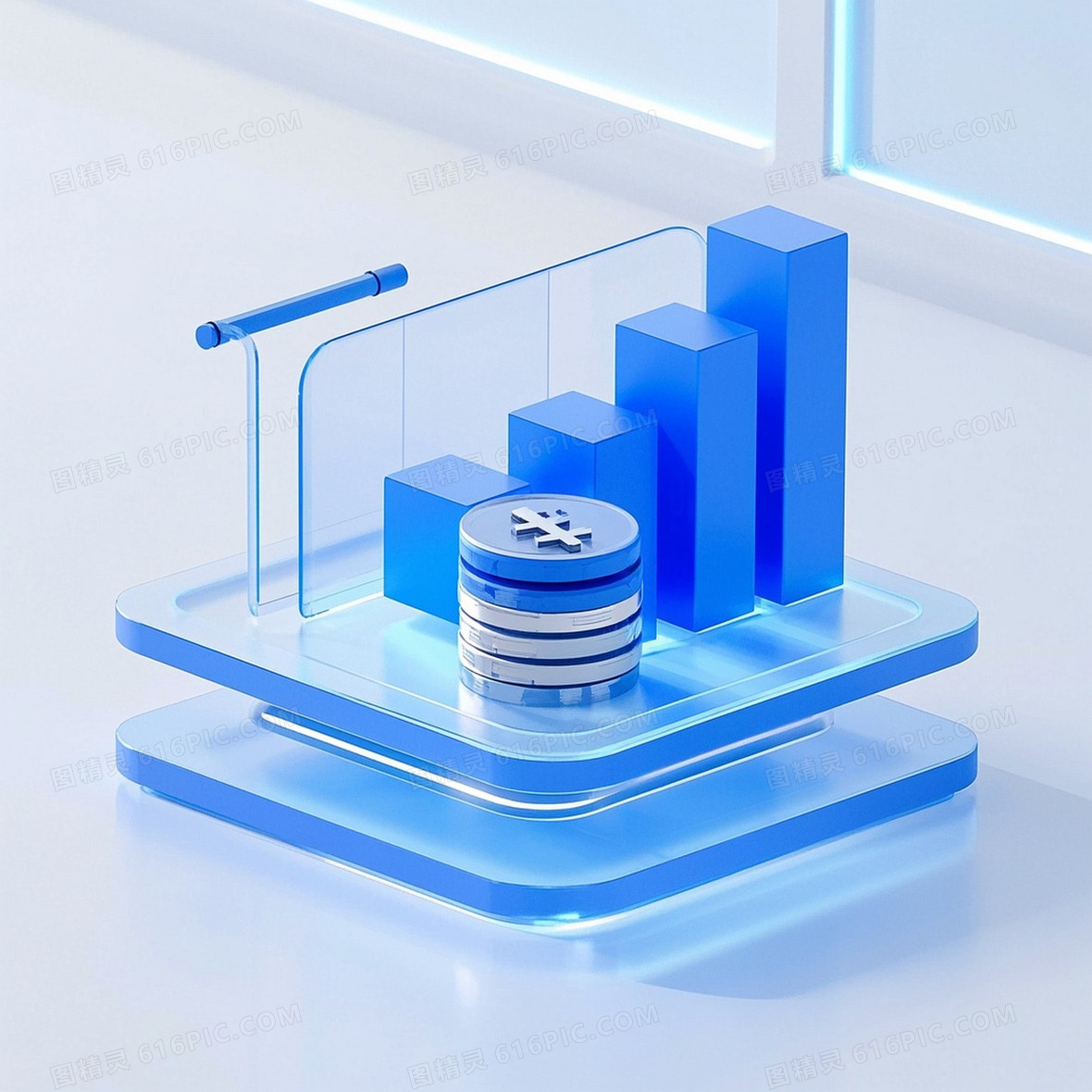 柱状图图标货币增加装饰背景图片下载_2304x2304像素JPG格式_编号z0mf8onq0_图精灵