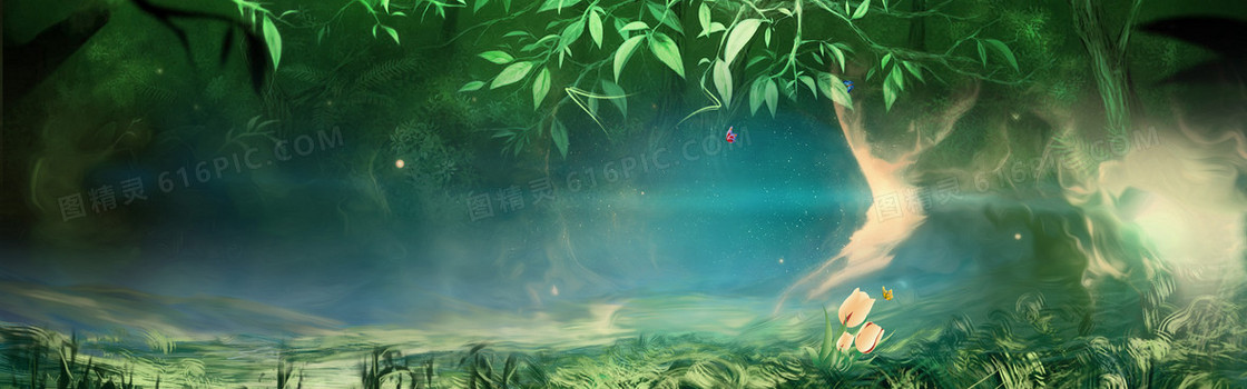 梦幻森林背景