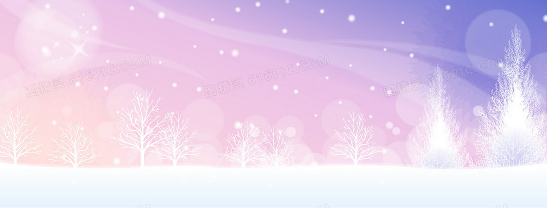 温馨浪漫圣诞节雪景