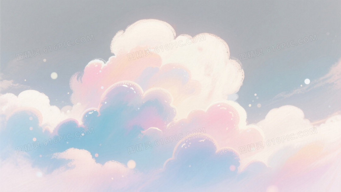 数字绘画风格梦幻天空