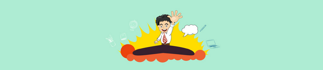 电商扁平人物金融背景banner