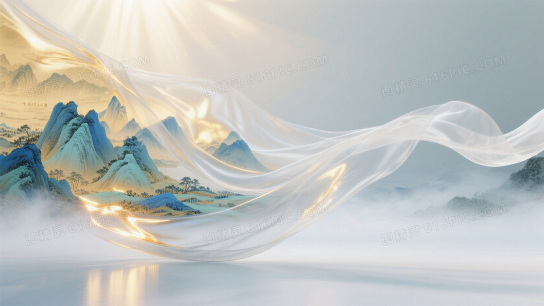 一个超现实的虚无场景