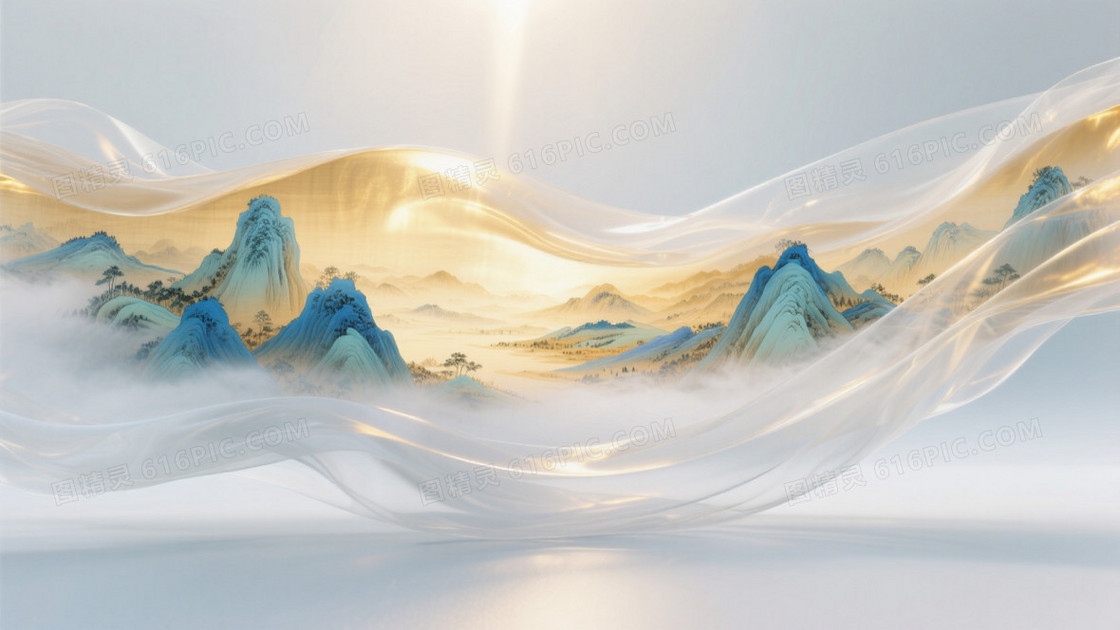 一个超现实的虚无场景