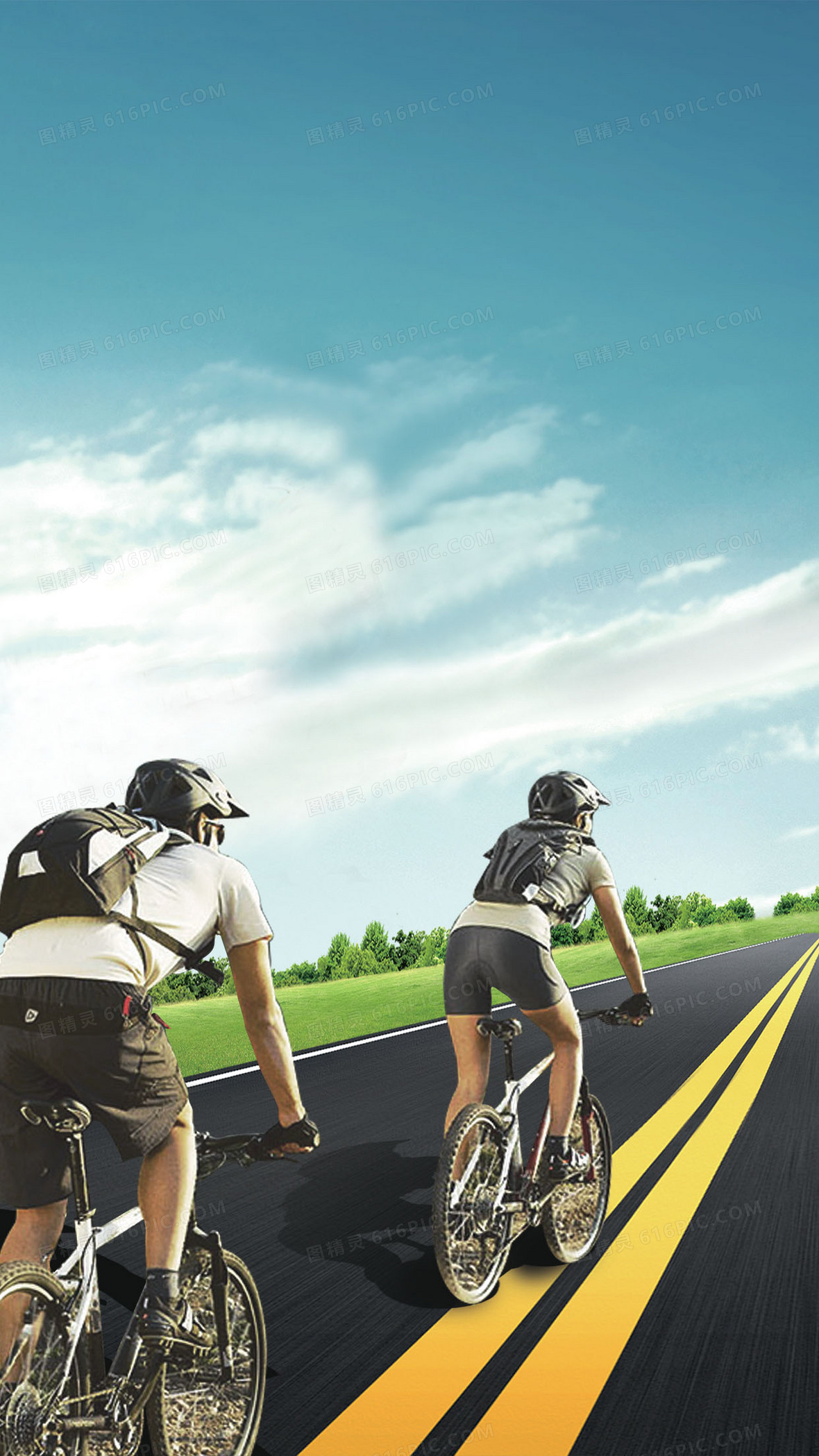 骑车背景图片下载 免费高清骑车背景设计素材 图精灵