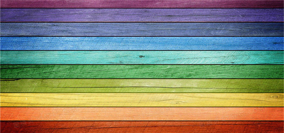 彩色条纹木板背景