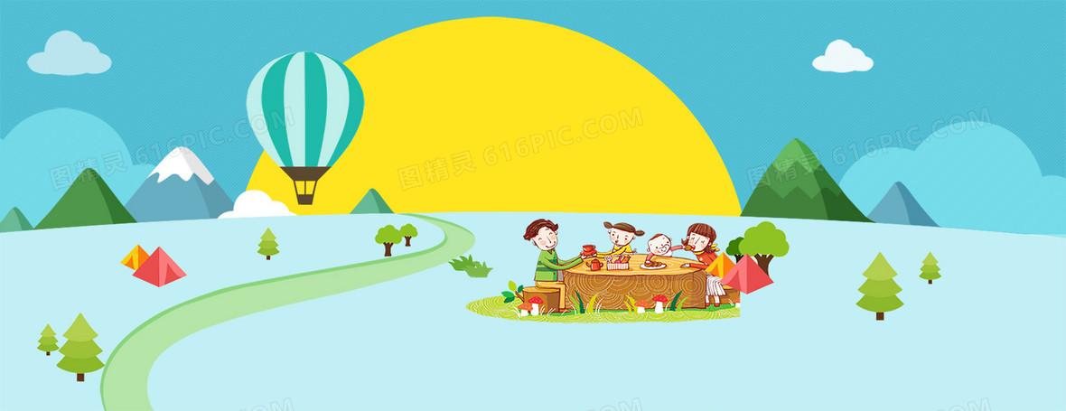 卡通吃饭背景图片下载_免费高清卡通吃饭背景设计素材