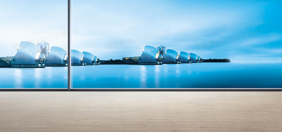 蓝色背景