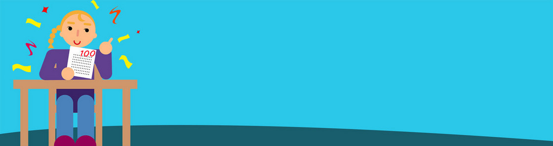 电商扁平教育背景banner
