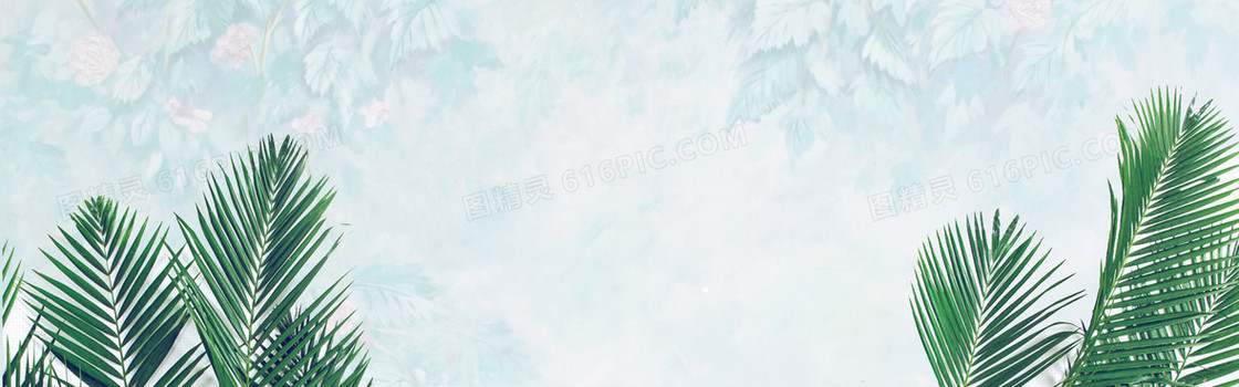 浪漫树叶背景