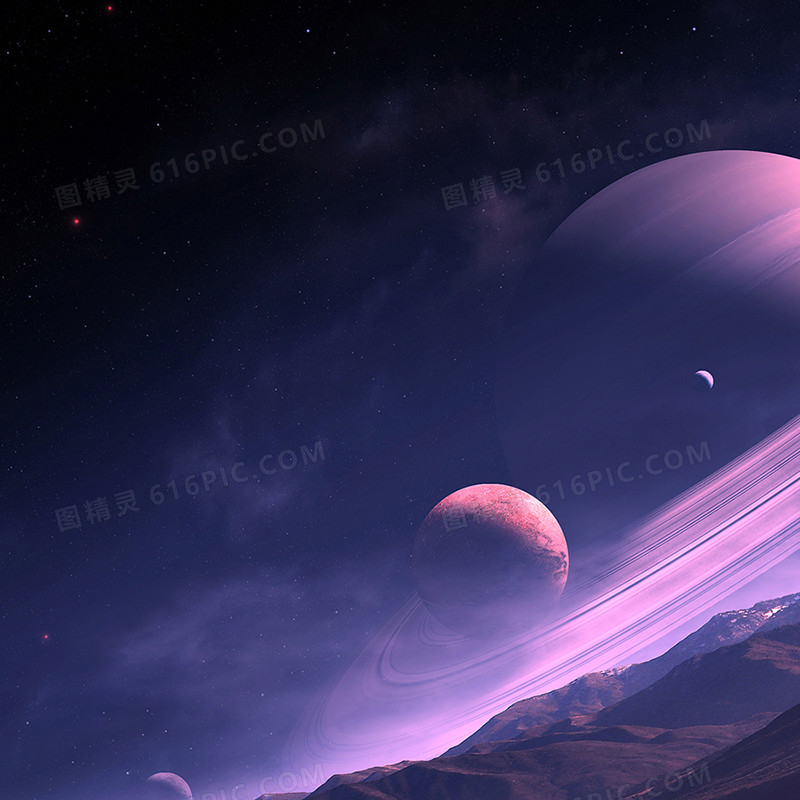 大气梦幻宇宙星球背景