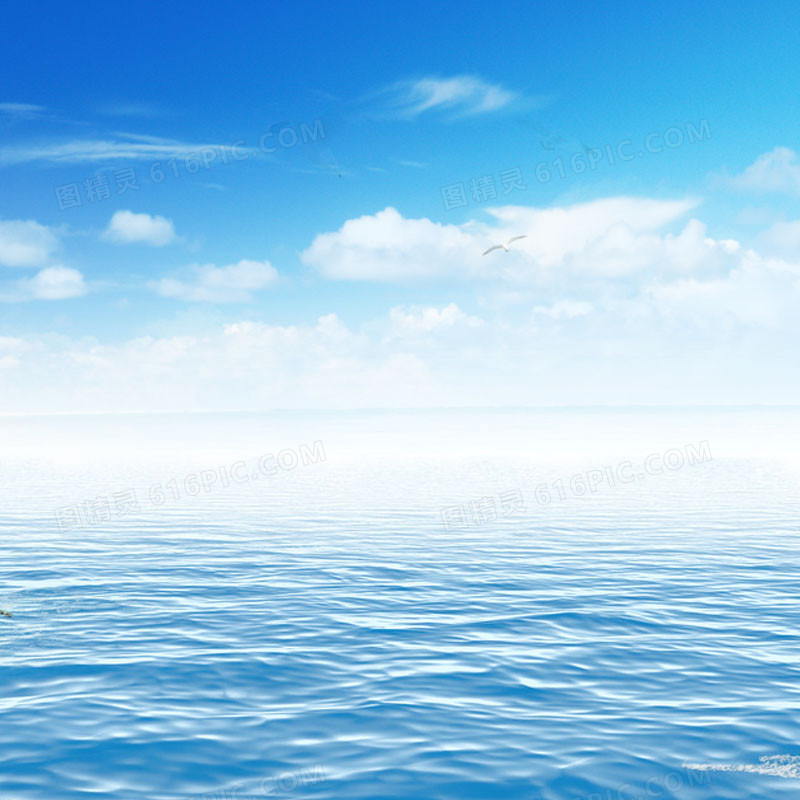 蓝色海洋淘宝主图背景