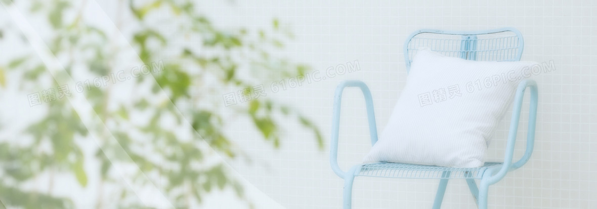 淘宝家居日系小清新背景banner