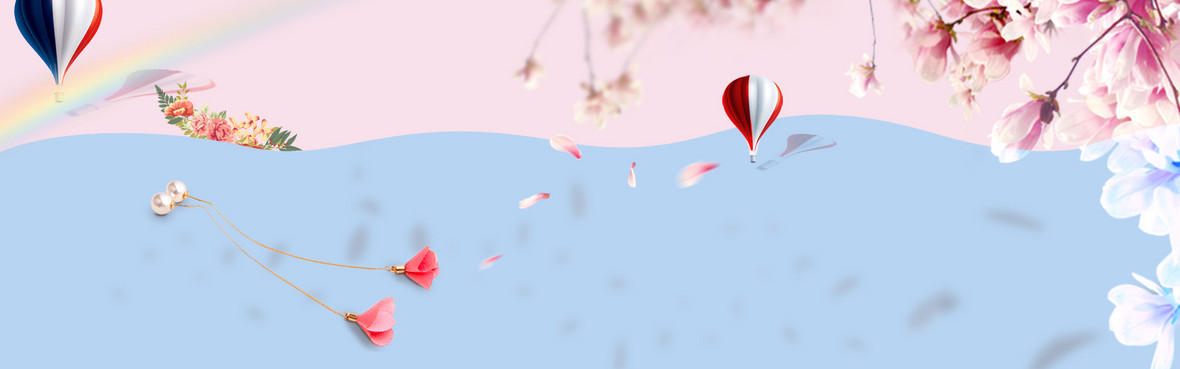 淘宝小清新盛夏几何图形背景