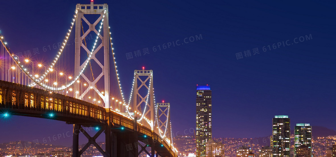 灯光城市夜景图背景图片下载_1920x650像素jpg格式_1z
