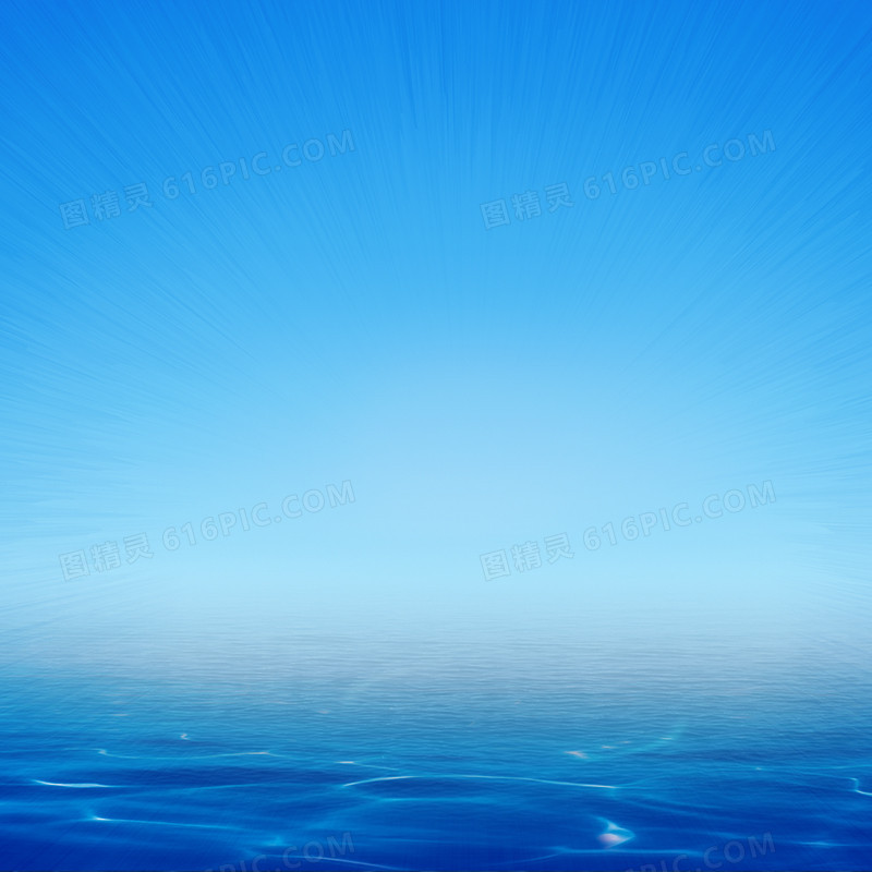 蓝色浪漫海边淘宝主图背景