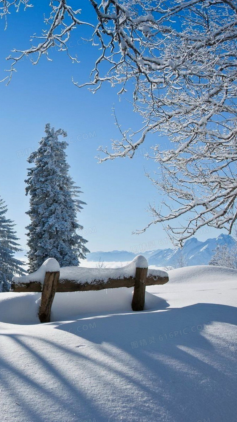 冬季的雪超清H5背景