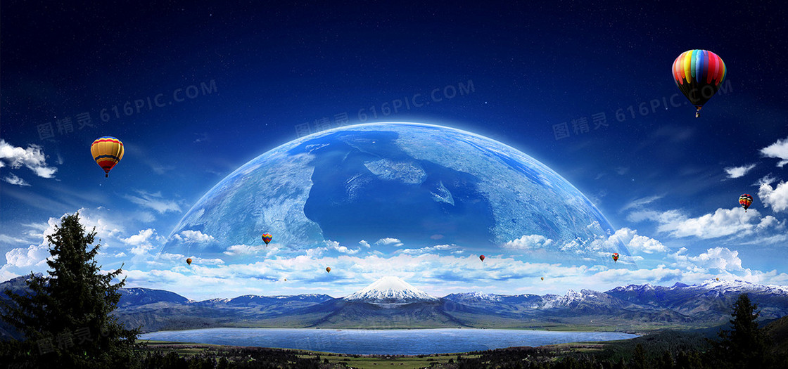 科幻宇宙背景banner