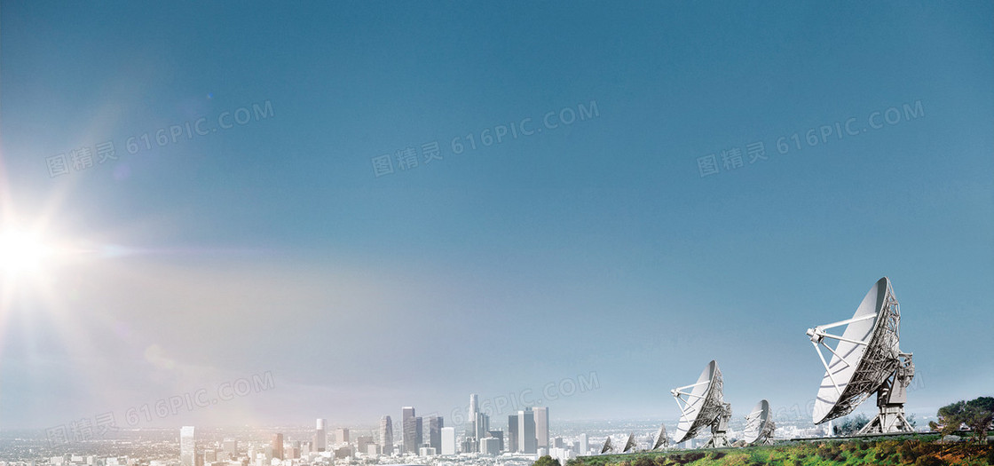 现代科技电力科技科技蓝色海报背景