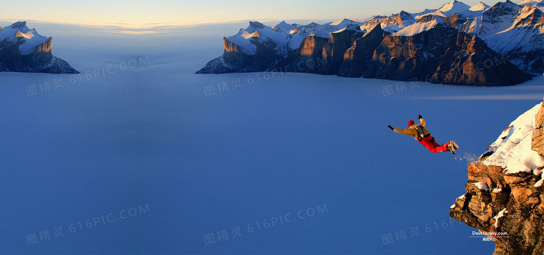 高空跳伞运动背景