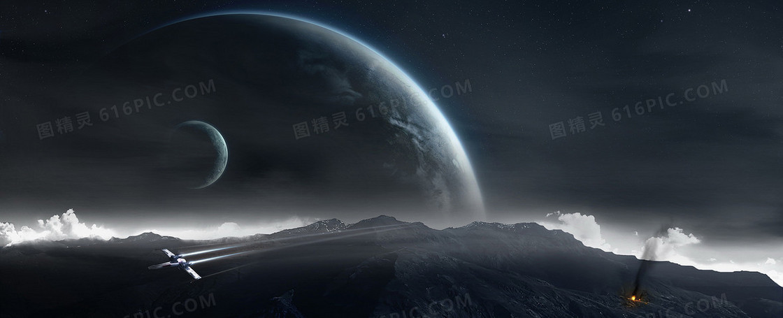 科幻酷炫星际banner