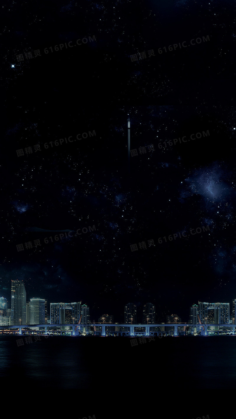 黑色星空城市建筑夜景背景背景图片下载 1080x19像素jpg格式 编号vrgfnj3y1 图精灵
