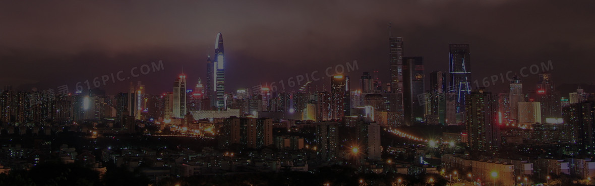 万家灯火夜景1920 600jpgpsd科技风商务城市企业发展时间轴背景