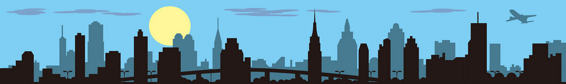 旅游城市剪影banner矢量素材,环球旅行,城市,剪影,风景名胜,地标建筑,矢量