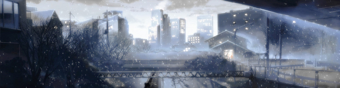 浪漫冬天下雪城市背景