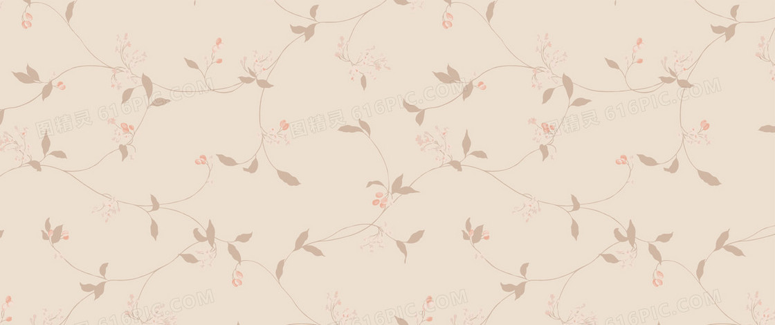 复古、典雅的花纹底纹背景banner