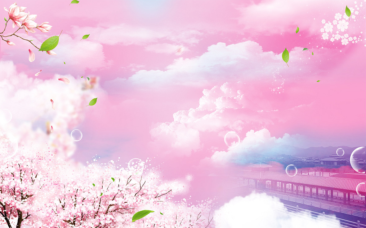 樱花节主题海报背景