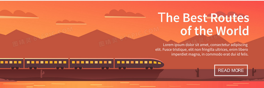 火车banner