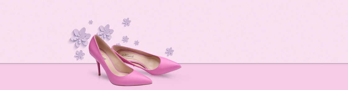 粉色高跟鞋淘宝背景图