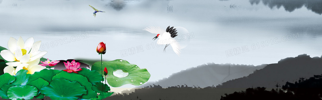 中国风背景banner