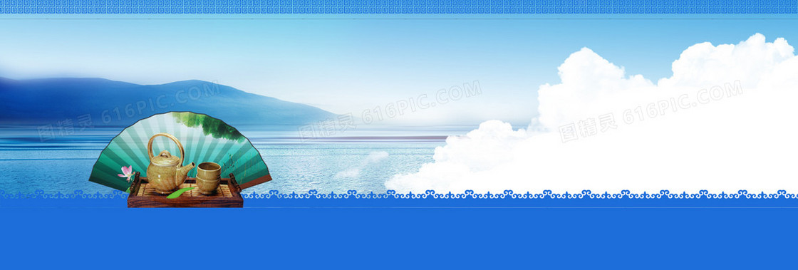 中国风茶叶banner背景