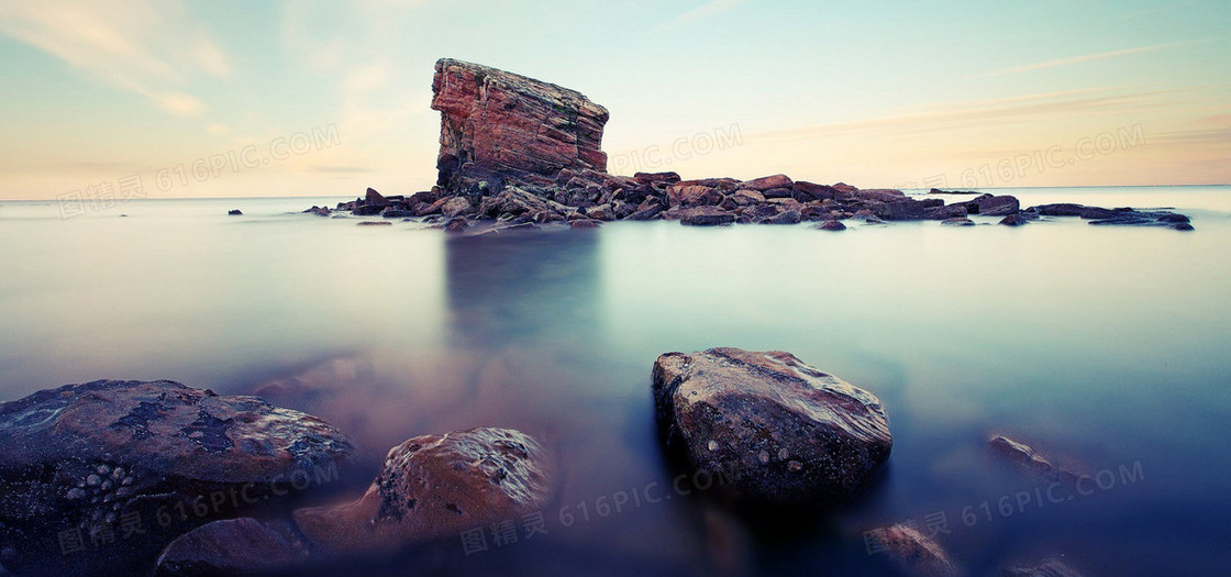 海滩摄影背景