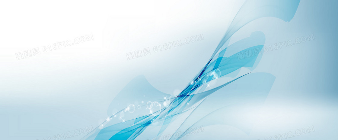 蓝色优美气泡波纹背景