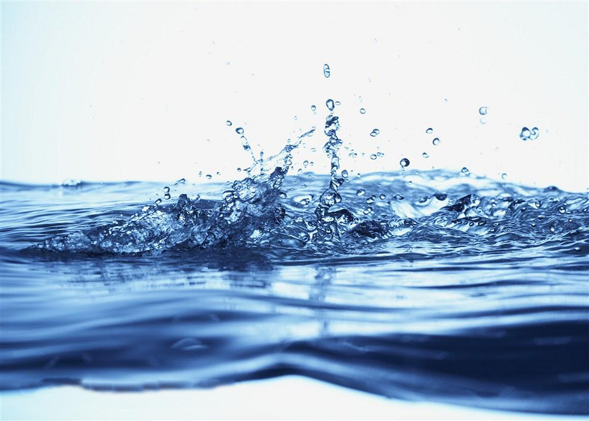 蓝色水浪动感水纹背景