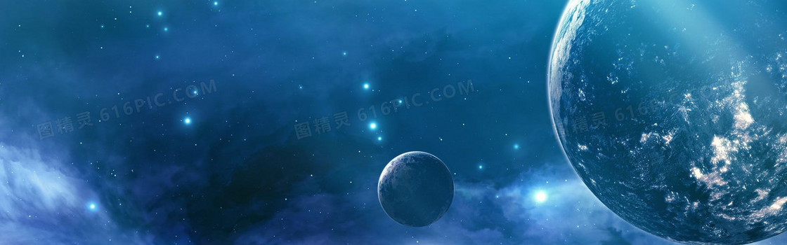 星空星球海报素材