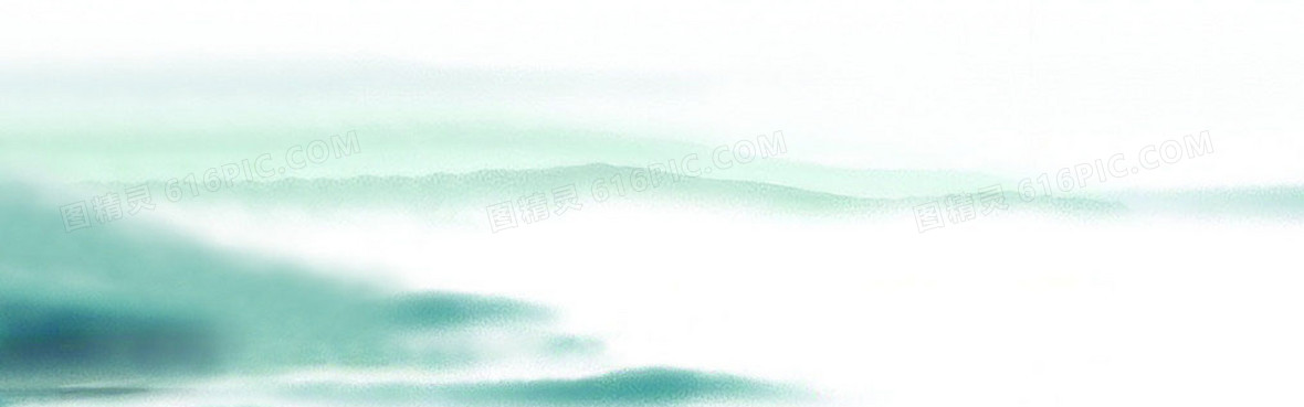 青山绿水油彩画背景
