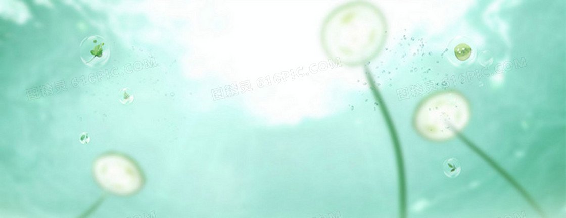 梦幻水珠护肤背景