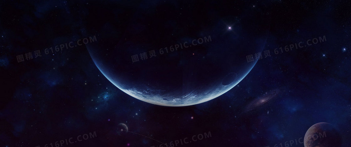 公司科技科幻蓝色电子背景海报