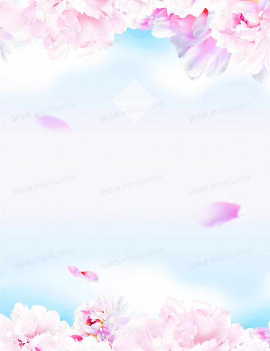 花卉唯美浪漫约惠女人节海报背景素材