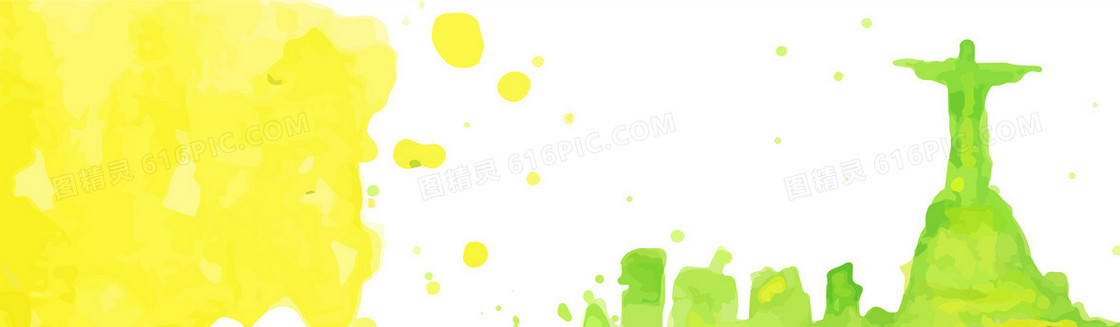 水彩里约奥运主题背景banner