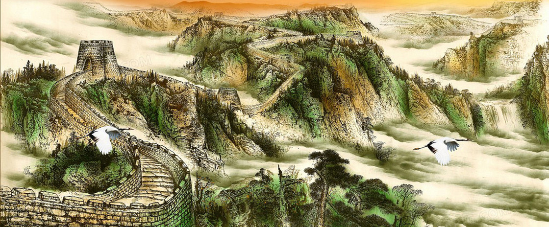 中国风长城美景