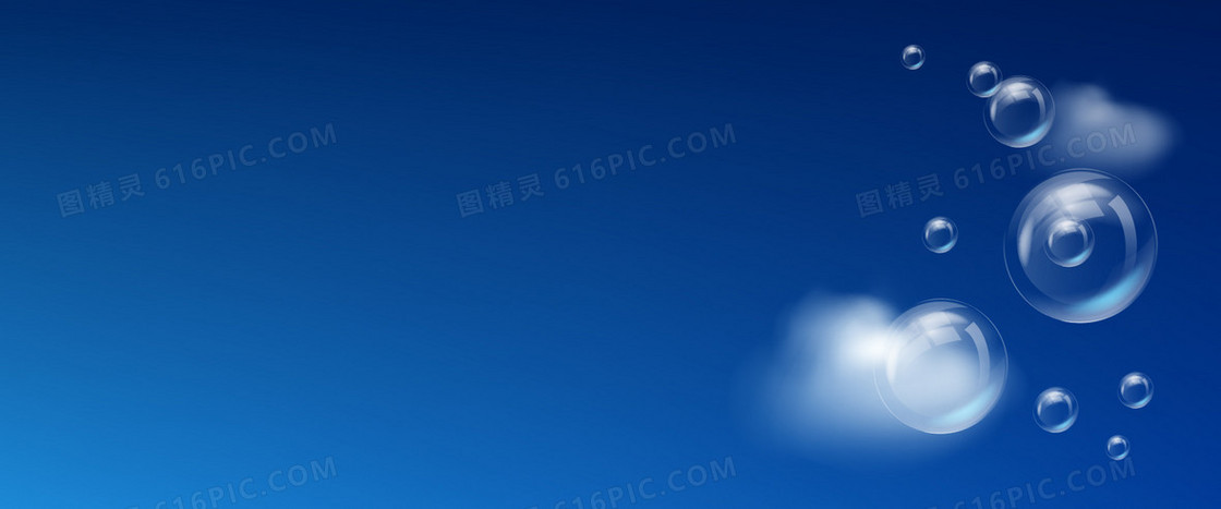 蓝天泡泡背景