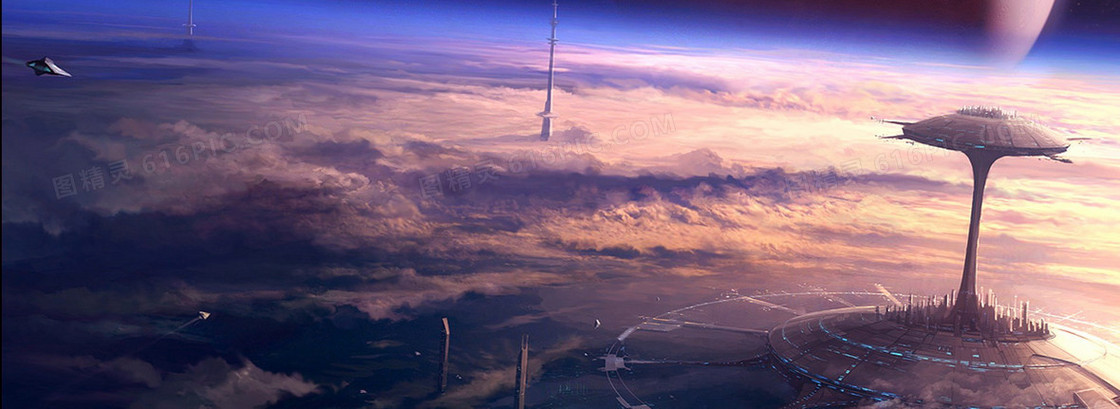 科幻酷炫星际banner