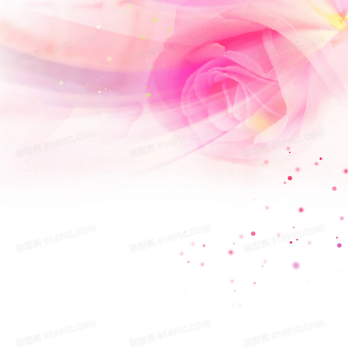 粉色浪漫梦幻玫瑰海报背景素材