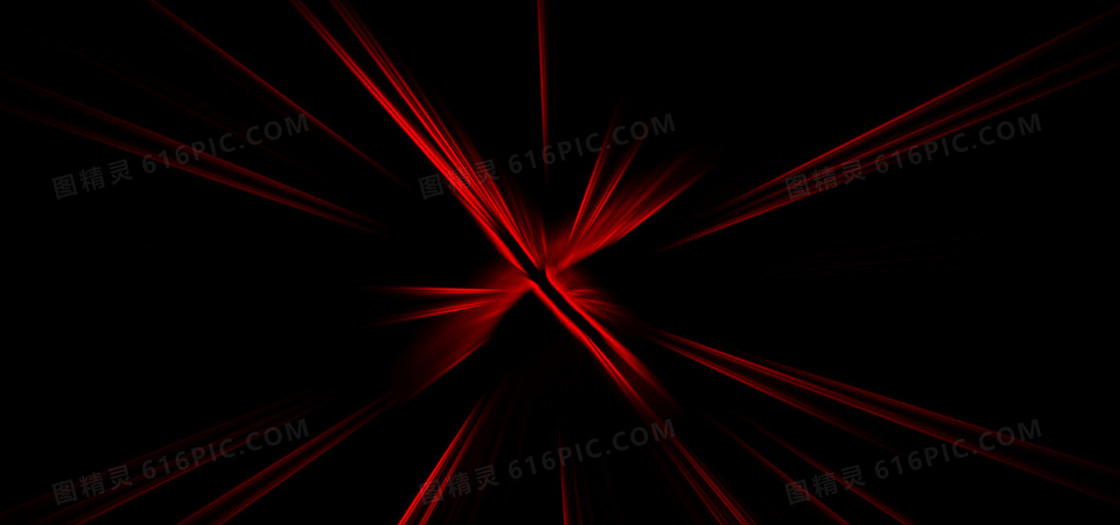 火红 炫彩 线光 炫紫背景banner